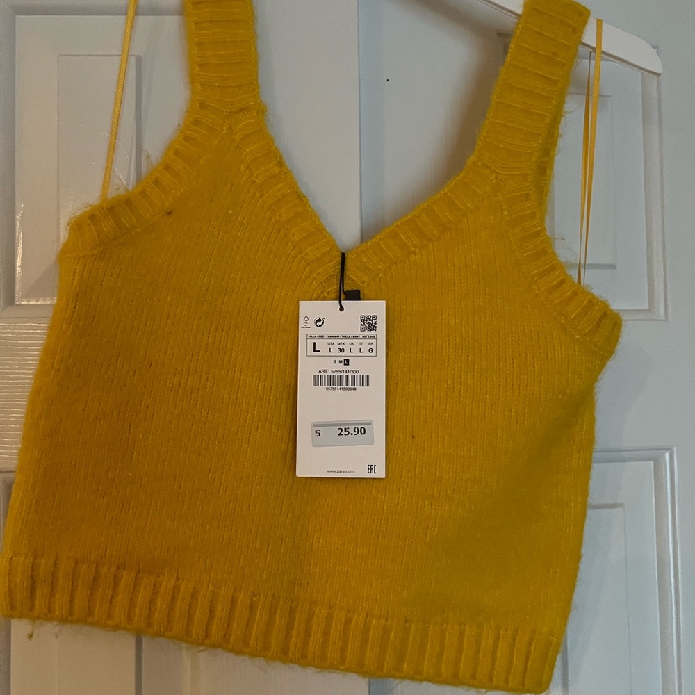 Cute cropped cashmere Sweater! Zara!